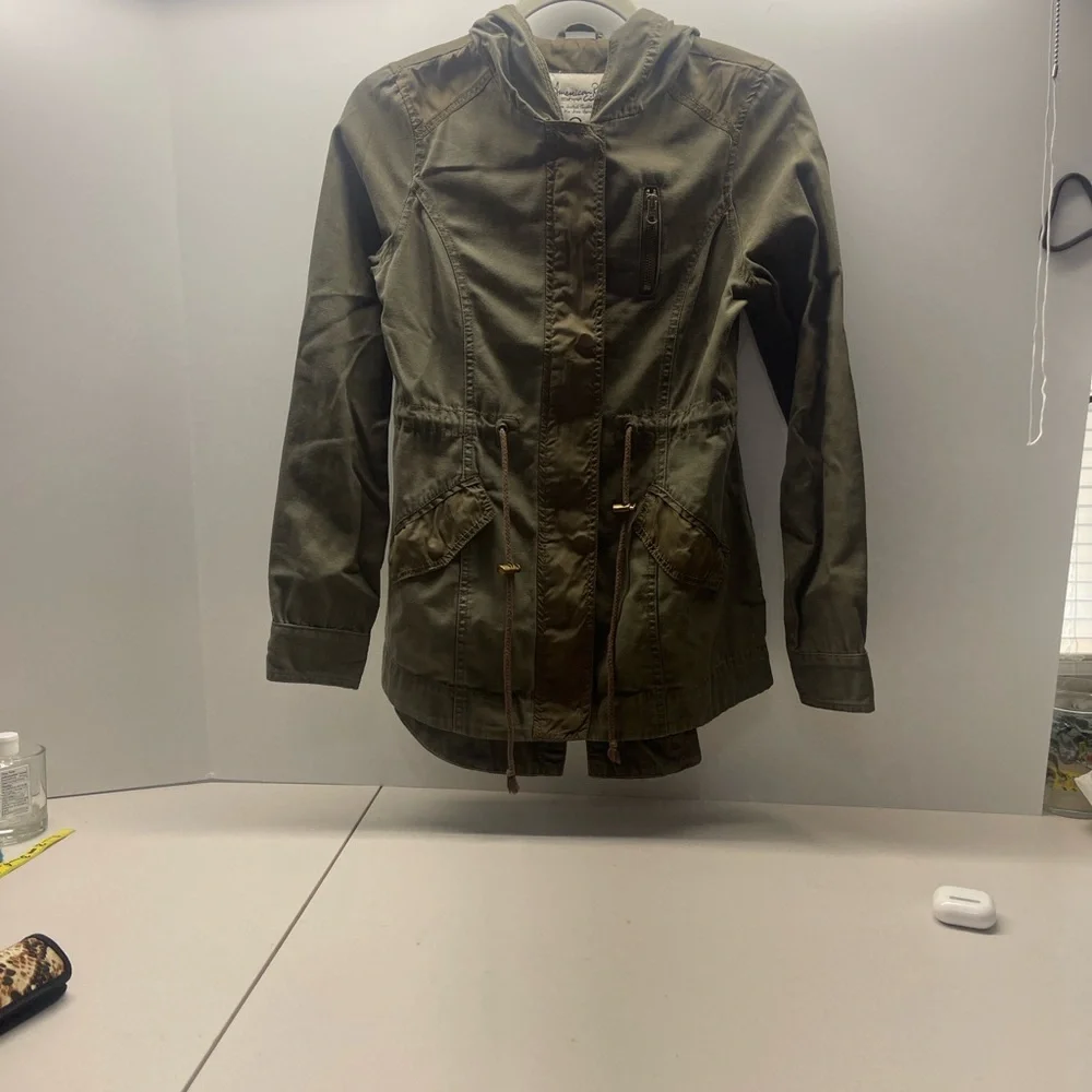 American Rag Green Army Jacket - Small - Picture 2 of 5